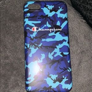 Blue camo champ case